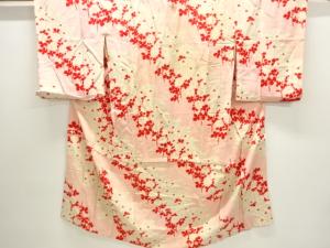 アンティーク　菊模様織出し長襦袢